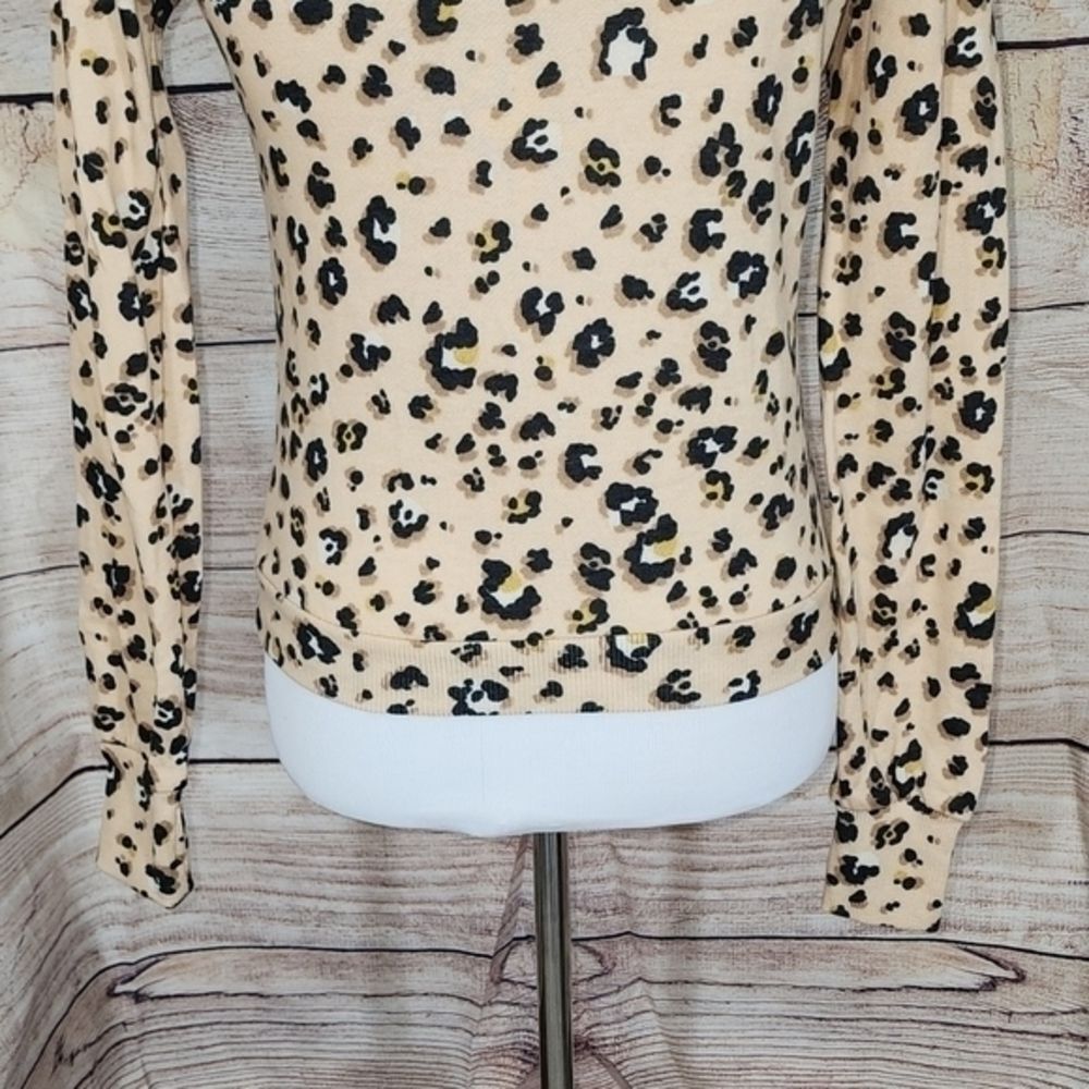 NWT Love Fire Animal Print‎ Sweatshirt Size X-Small - Picture 10 of 16